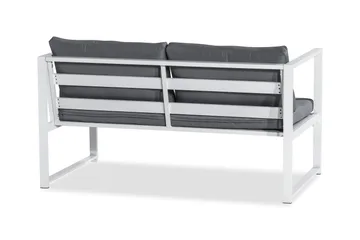 Tunis Soffgrupp - Vit / Gråa dynor - Products - Utemöbler & utemiljö - Loungemöbler - Loungeset & loungegrupp