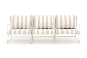Usteryd 3 sits Loungesoffa - Beige/Striped - Products - Utemöbler & utemiljö - Loungemöbler - Loungesoffor