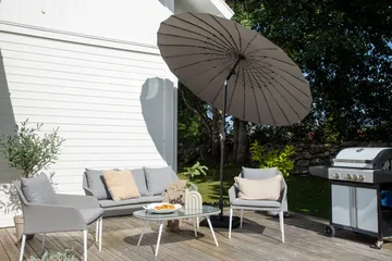 Palmetto Parasoll 270 cm - Grå - Products - Utemöbler & utemiljö - Solskydd - Parasoll