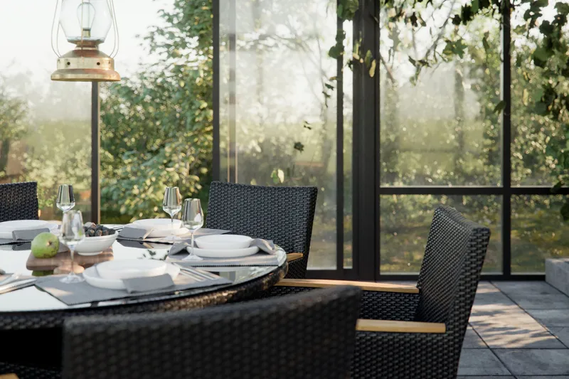 Thor Bord Rund 140 cm - Svart - Products - Utemöbler & utemiljö - Utebord & trädgårdsbord - Matbord utomhus