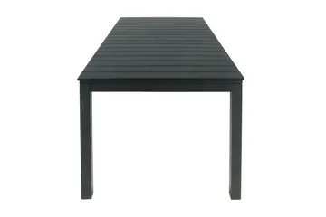 Tunis Rektangulärt Stort Förlängningsbart Matbord utomhus 205/305x90 cm i metall plast - Svart - Products - Utemöbler & utemiljö - Utebord & trädgårdsbord - Matbord utomhus