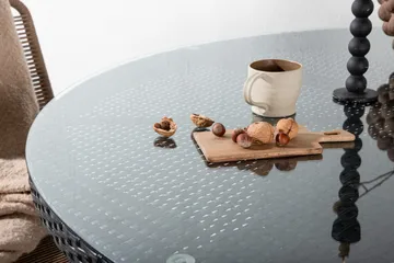 Volta Matbord Utomhus Rund Ø150 cm Svart - Venture Home - Products - Utemöbler & utemiljö - Utebord & trädgårdsbord - Matbord utomhus