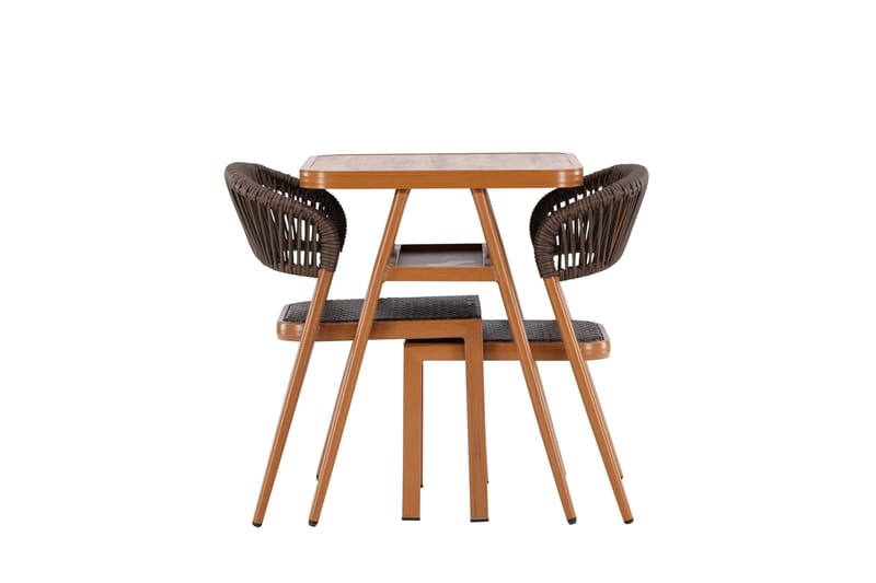 Amadora Balkonggrupp 2-sits - Brun - Products - Utemöbler & utemiljö - Utegrupp - Cafegrupp & cafeset