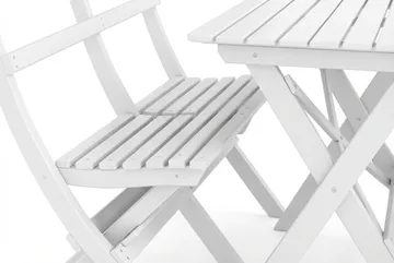 Landet Utomhus matgrupp 118x70x74 cm med 2 soffor - Vit - Products - Utemöbler & utemiljö - Utegrupp - Matgrupp utomhus