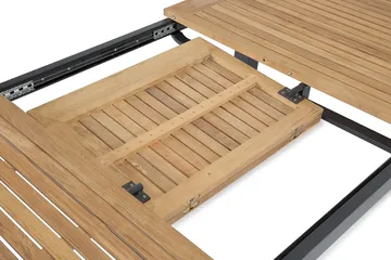 Las Vegas Matgrupp Utomhus 220-280 + 6 Thor Fåtölj - Svart/Teak/Svart - Products - Utemöbler & utemiljö - Utegrupp - Matgrupp utomhus