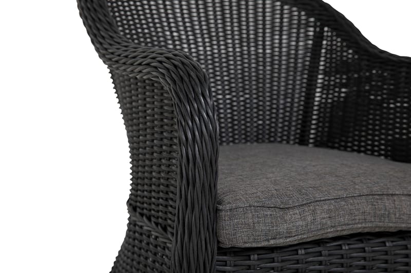 Marcus Caféset med 2 Light Fåtöljer m Dyna - Svart - Products - Utemöbler & utemiljö - Utegrupp - Cafegrupp & cafeset