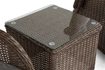 Marcus Caféset med 2 Reclinerfåtöljer Utomhus m Dyna - Natur - Products - Utemöbler & utemiljö - Utegrupp - Cafegrupp & cafeset