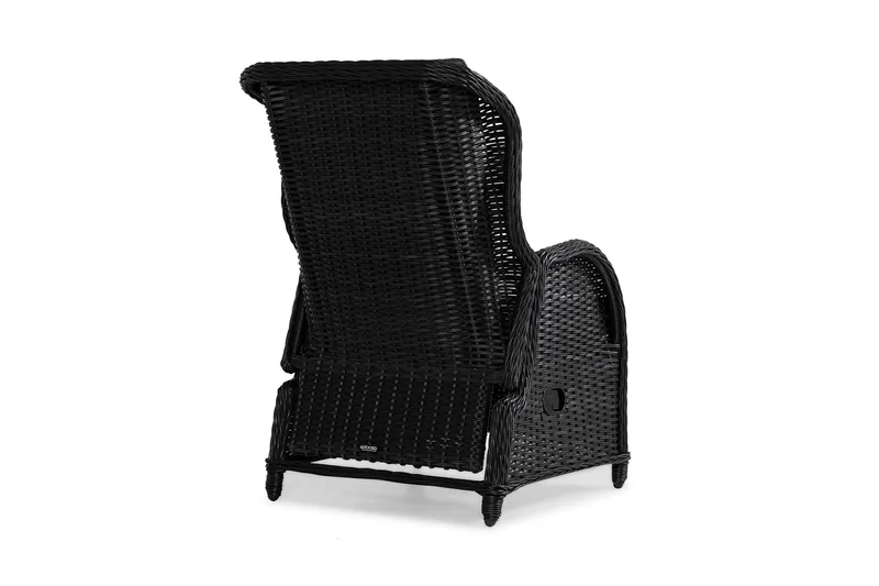 Marcus Caféset med 2 Reclinerfåtöljer Utomhus m Dyna - Svart - Products - Utemöbler & utemiljö - Utegrupp - Cafegrupp & cafeset