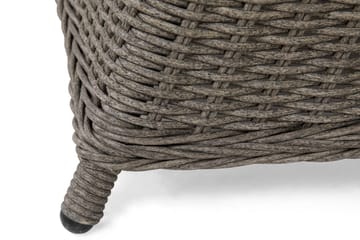 Marcus Matgrupp 140 Rund + 6 Light Fåtöljer m Dyna - Grå - Products - Utemöbler & utemiljö - Utegrupp - Matgrupp utomhus