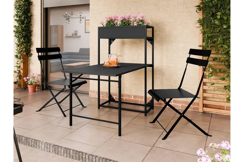 Tourra Liten Balkonggrupp och balkongset  2-sits - Cafeset balkong terrass - Svart - Products - Utemöbler & utemiljö - Utegrupp - Cafegrupp & cafeset