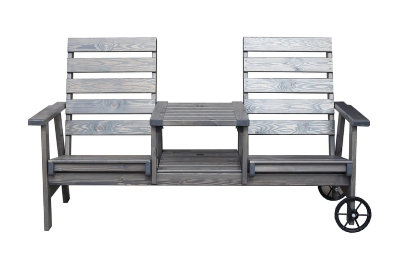 KIngdom Utebänk 177 cm - Grå - Products - Utemöbler & utemiljö - Utesoffa - Trädgårdsbänk & utebänk