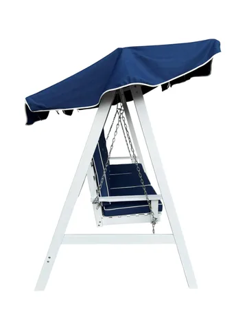 Landet Hammock utomhus gunga med tak 195x125x159 - Blå / Vit - Products - Utemöbler & utemiljö - Utesoffa - Hammock