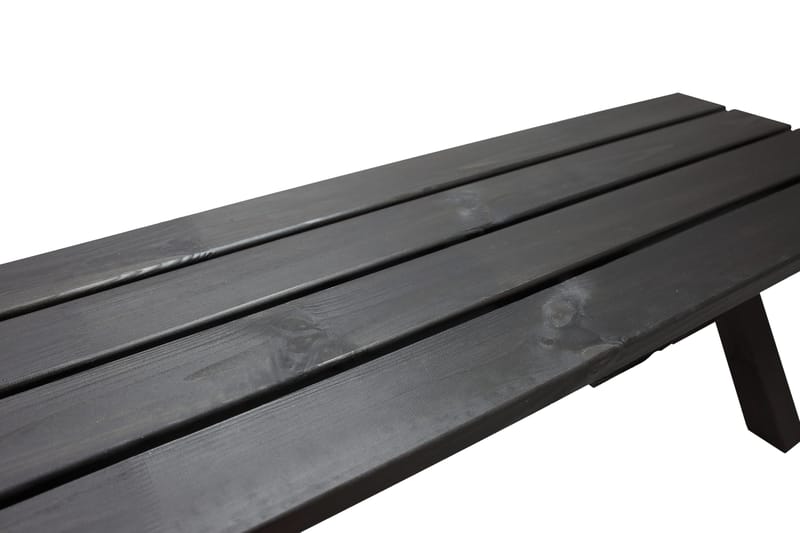 Lietinna Utebänk 100 cm - Svart - Products - Utemöbler & utemiljö - Utesoffa - Trädgårdsbänk & utebänk