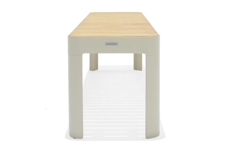 Portals Utebänk 182 cm - Vit/trä - Products - Utemöbler & utemiljö - Utesoffa - Trädgårdsbänk & utebänk