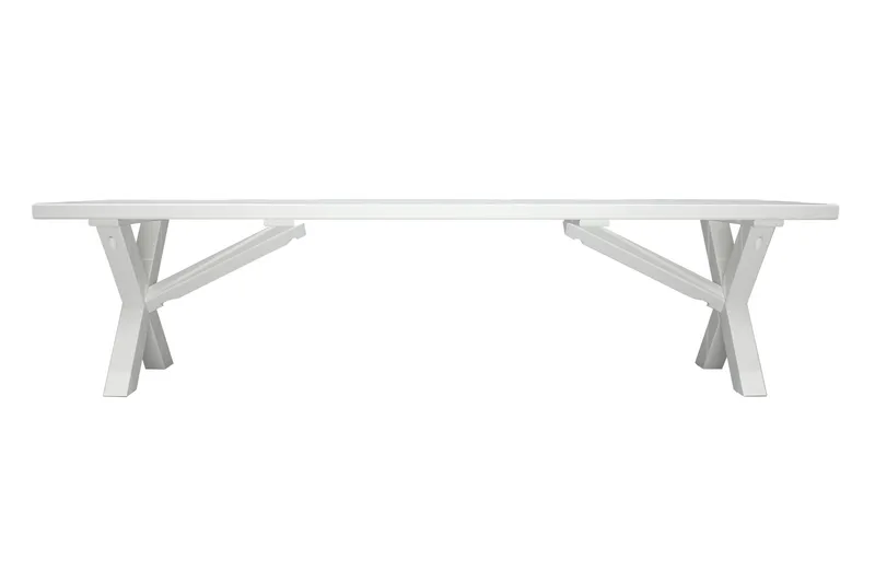 Scottsdale Bänk Utomhus 180 cm Vit - KWA - Products - Utemöbler & utemiljö - Utesoffa - Trädgårdsbänk & utebänk
