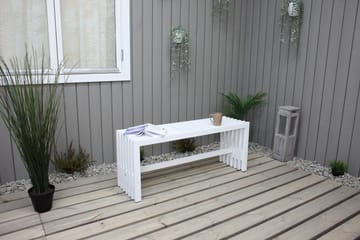 Ulrey Bänk Utomhus - Vit - Products - Utemöbler & utemiljö - Utesoffa - Trädgårdsbänk & utebänk