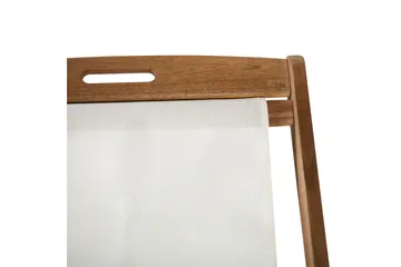 Finlay Solstol - Akacia/Vit - Products - Utemöbler & utemiljö - Utestol & trädgårdsstol - Solstol