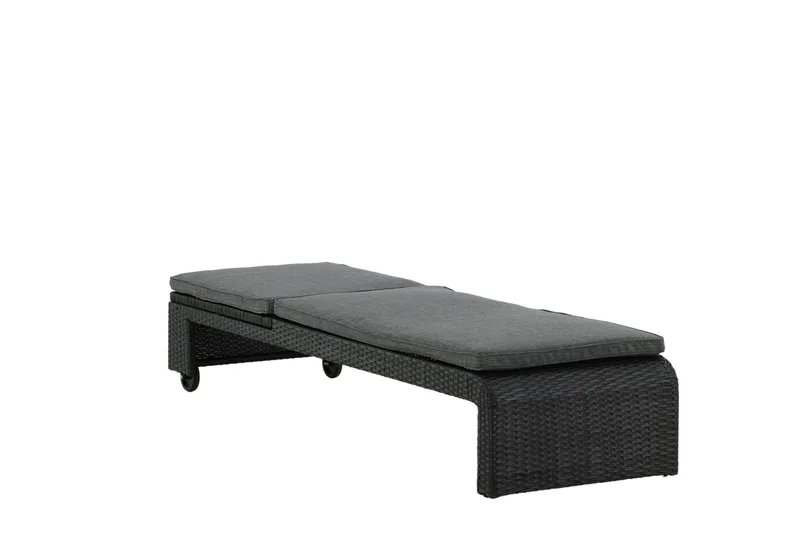 London Solsäng Svart - Venture Home - Products - Utemöbler & utemiljö - Utestol & trädgårdsstol - Solsäng & solvagn