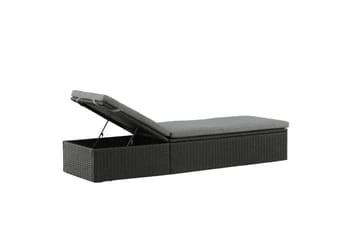 Quad Solsäng - Svart - Products - Utemöbler & utemiljö - Utestol & trädgårdsstol - Solsäng & solvagn