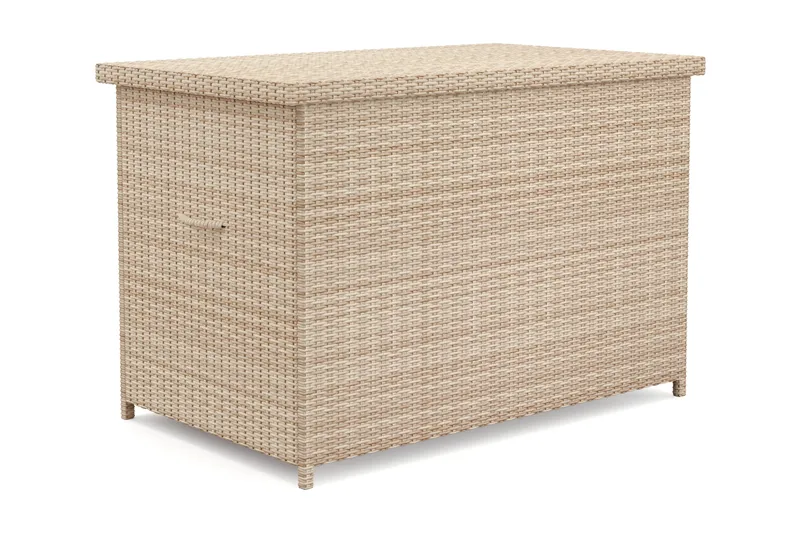 Gigant Stor Vattentät Dynbox utomhus i konstrotting 150x100x90 cm - Beige - Products - Utemöbler & utemiljö - Utomhusförvaring - Dynförvaring - Dynbox & dynlåda