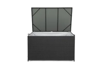Sydney vattentät dynbox Large utomhus - Dynlåda i konstrotting (B140xD80xH90 cm) - Svart - Products - Utemöbler & utemiljö - Utomhusförvaring - Dynförvaring - Dynbox & dynlåda