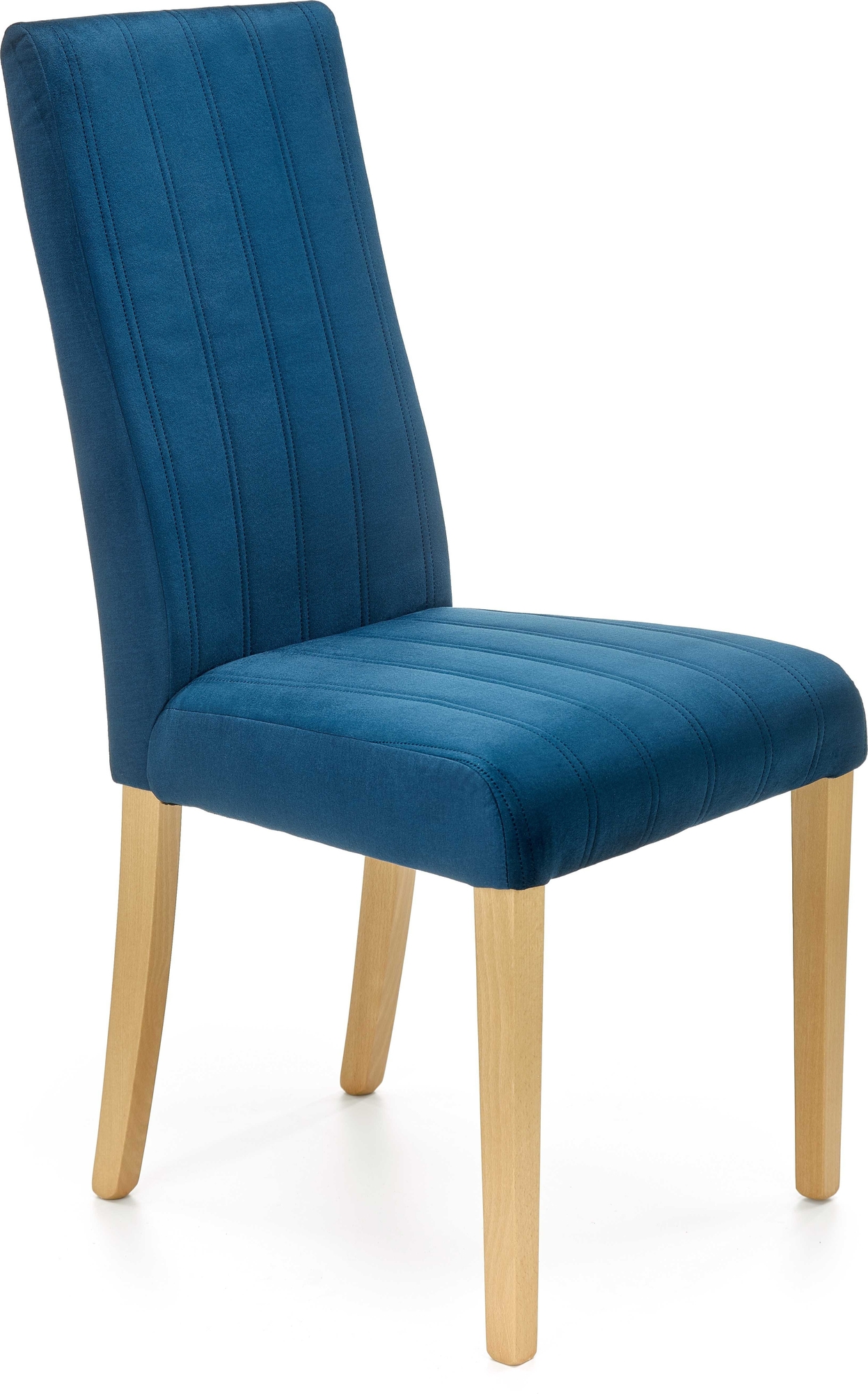 Stol Heather - Blå fløyel & tre Stol Heather - Blå fløyel & tre