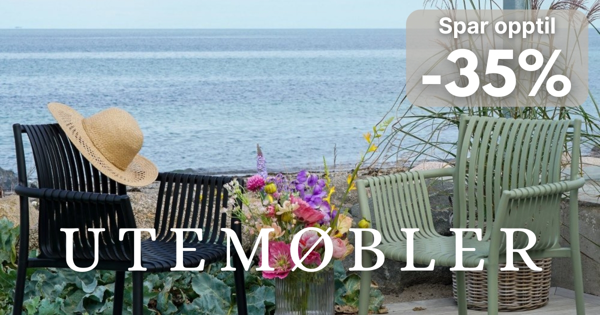 Sommertilbud p utembler  Opptil 35 %