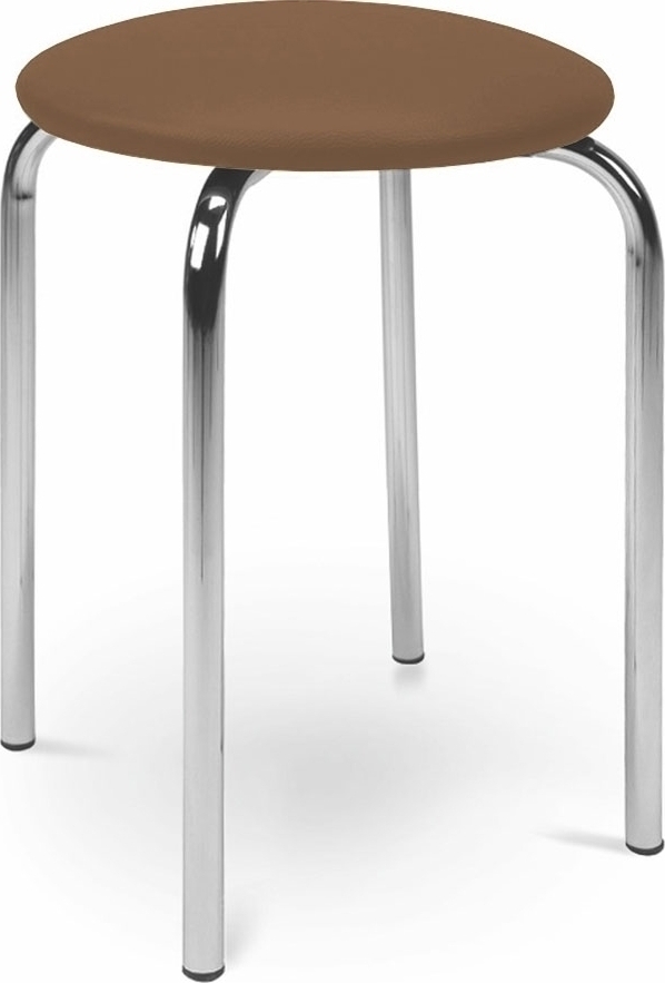 Chic fotskammel - Brunt PU