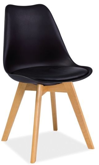 Spisestol Jerry - Sort/b�k + M?belben