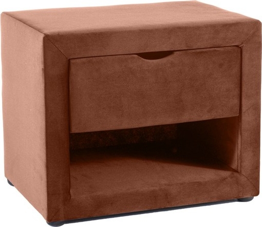 Eton 1 nattbord - Rosa fløyel Eton 1 nattbord - Rosa fløyel