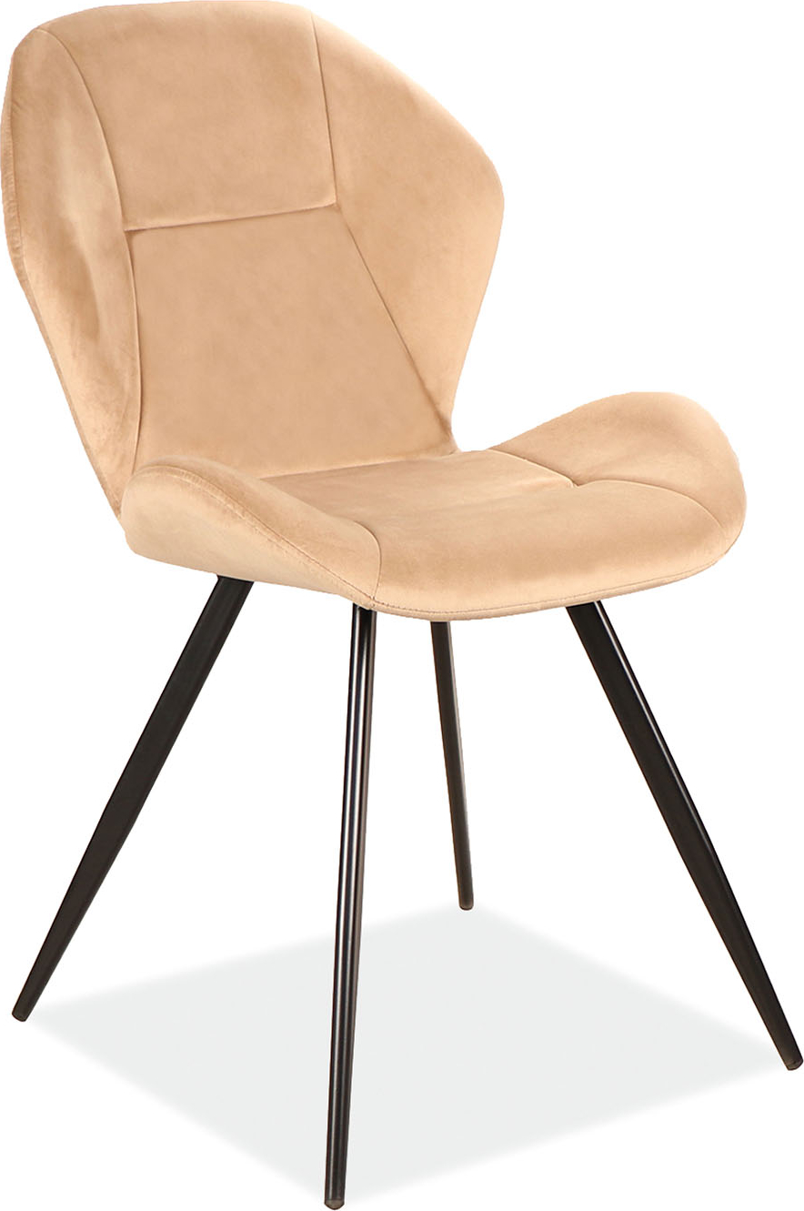 Ginger spisestuestol - Beige fløyel Ginger spisestuestol - Beige fløyel