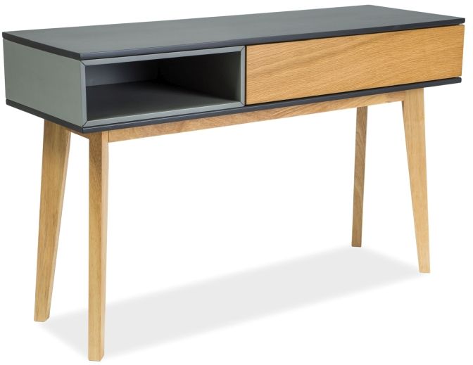 Milford konsollbord - Eik/grafitt