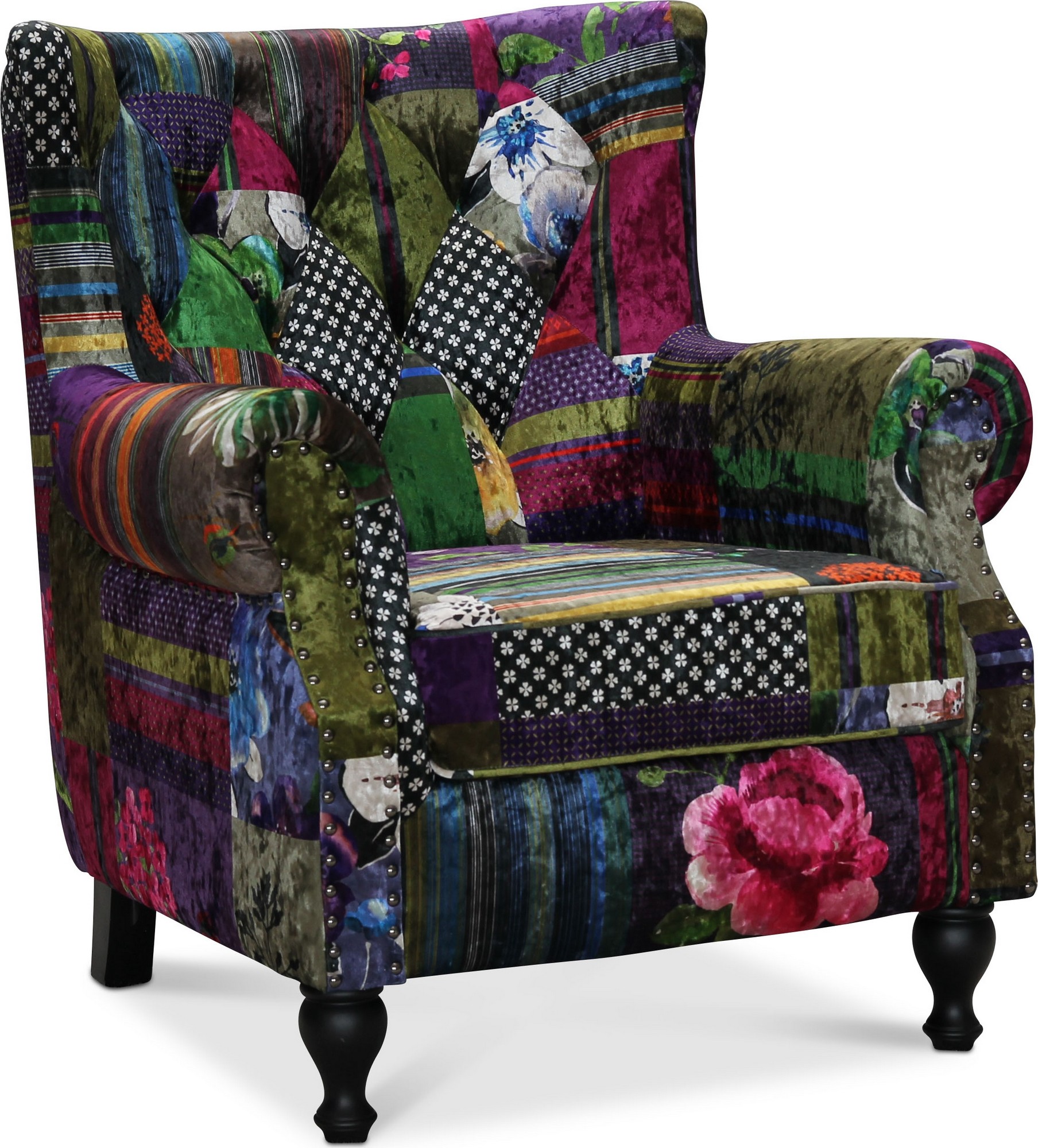 Löddeköping lenestol - Flerfarget stoff + Tekstilpleie for m?bler Löddeköping lenestol - Flerfarget stoff + Tekstilpleie for m?bler