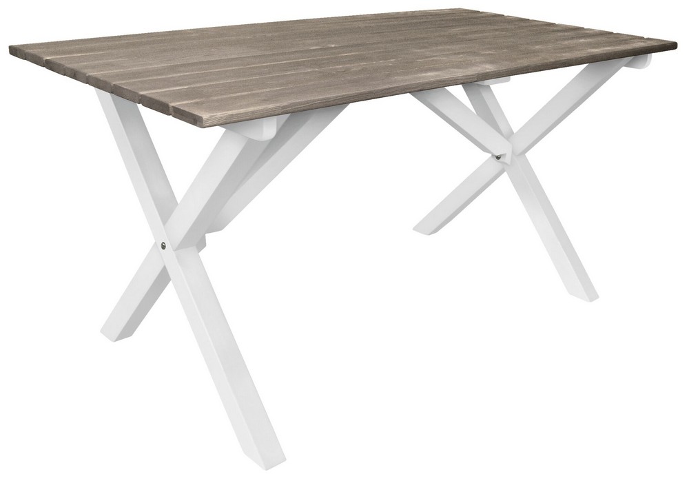 Spisebord Scottsdale 150 cm - Hvit/Shabby Chic gr�