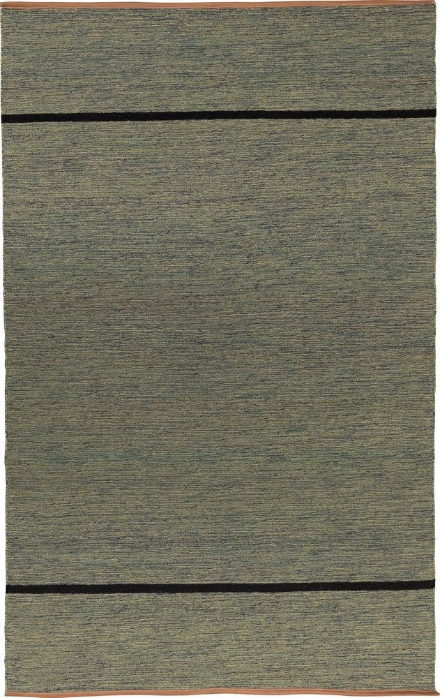 Kelimteppe Sicilien - Grønn - Sort-XX cm Kelimteppe Sicilien - Grønn - Sort-XX cm