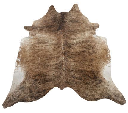 Eksotisk okseskinn Sort/brun/hvit