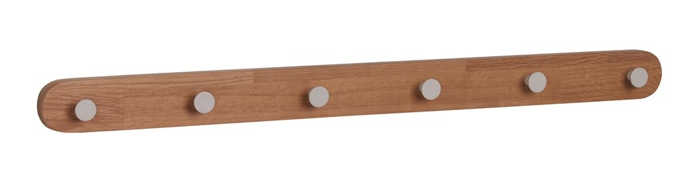 Metro kroklist 65 cm - 6 krokar - Eik