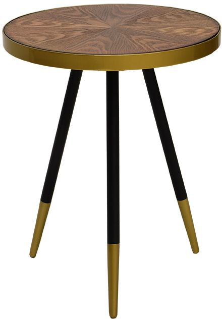 Facett Lampebord - Brun/messing Facett Lampebord - Brun/messing