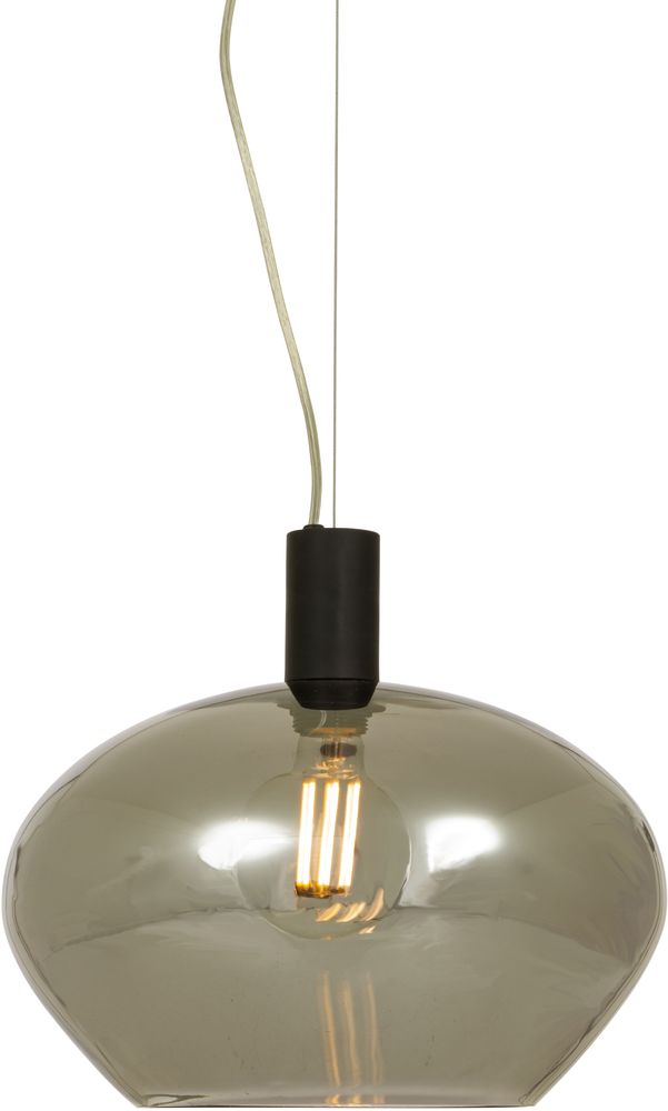 Taklampe Bell - Svart/r�yk gr�