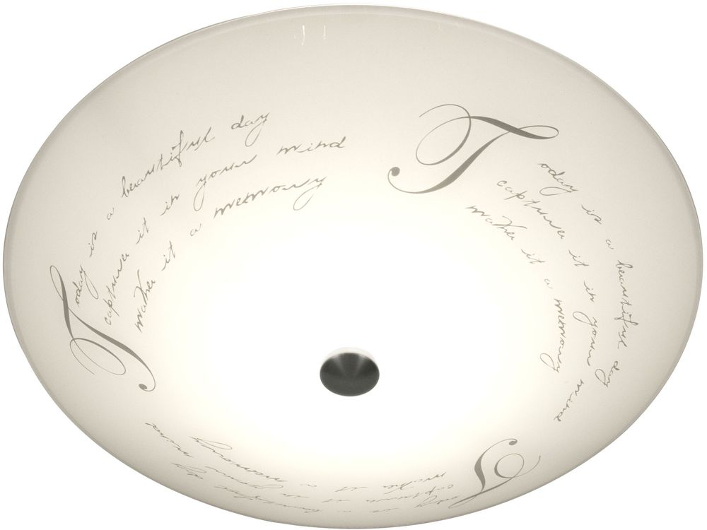 Plafond Skrift - Hvit/stål Plafond Skrift - Hvit/stål