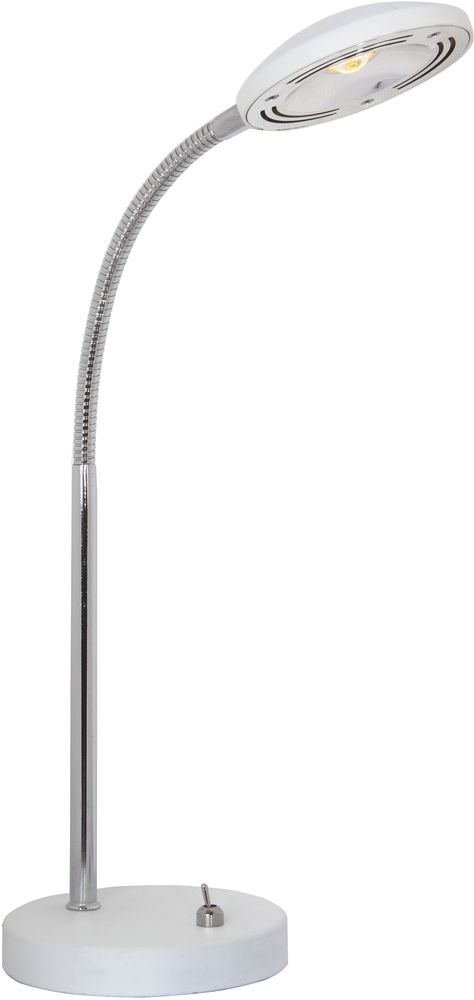 Bordlampe Hero - Hvit / krom