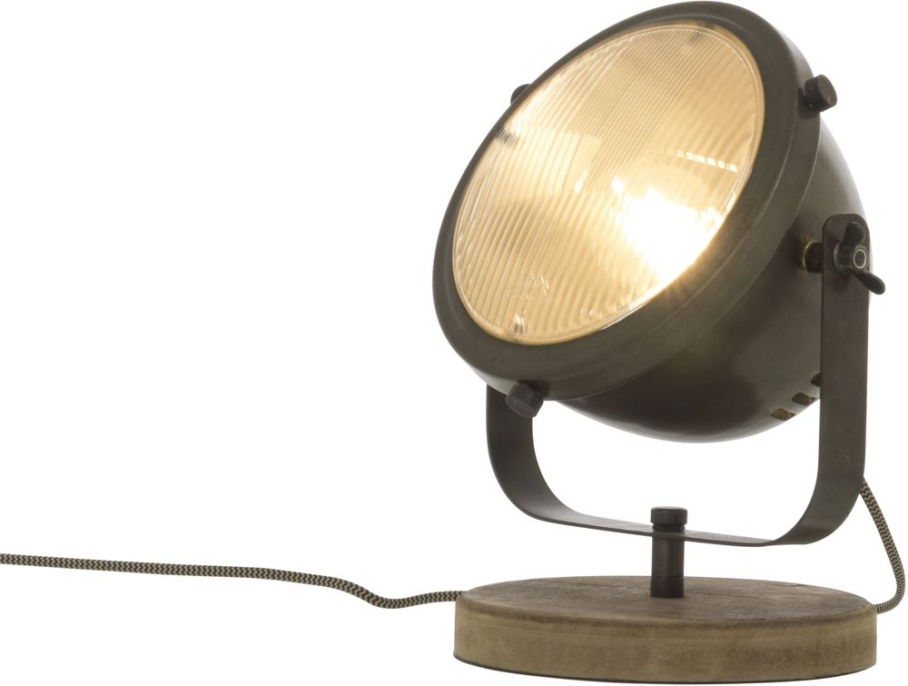 Bord-/vegglampe Alaska - Jerngr�/tre