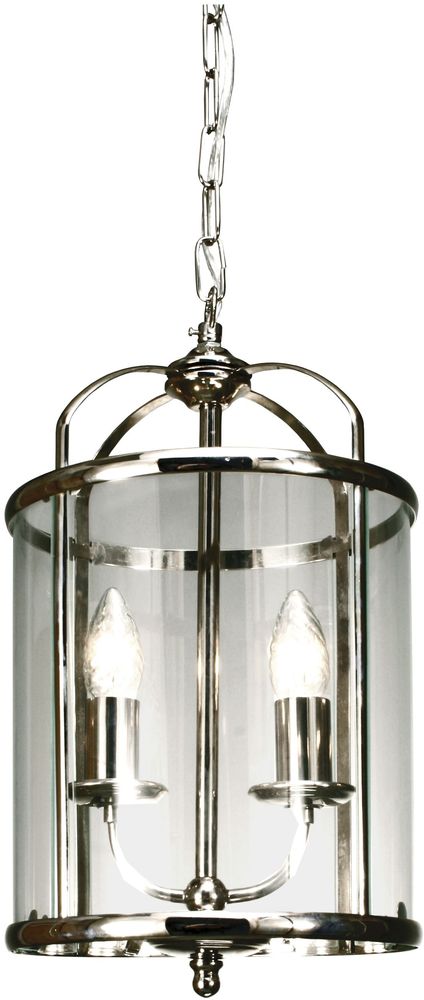 Taklampe Budgie - Krom / klar