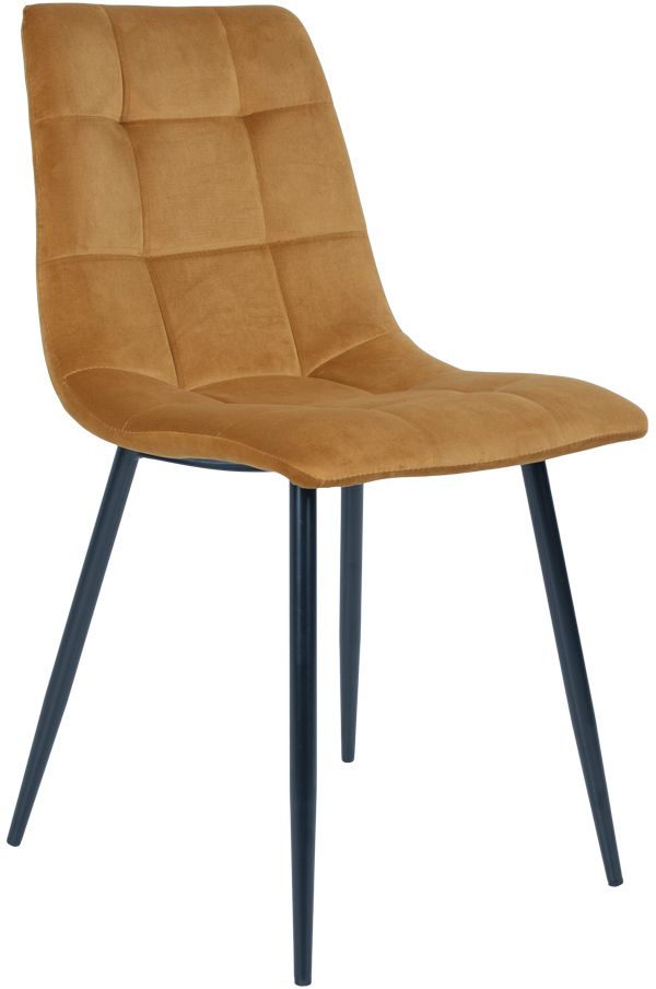 Middelfart Spisestol - Gul/svart