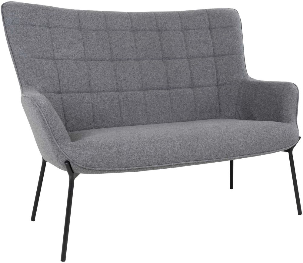 Glasgow 2-seters sofa - Grå / svart Glasgow 2-seters sofa - Grå / svart