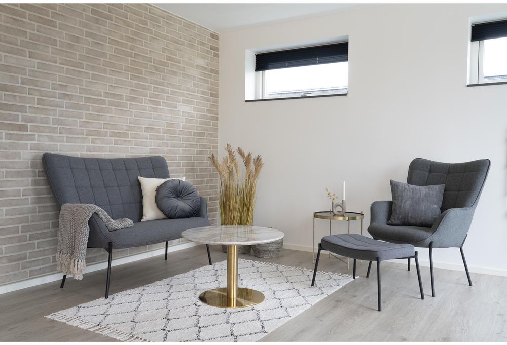 Glasgow 2-seters sofa - Grå / svart Glasgow 2-seters sofa - Grå / svart