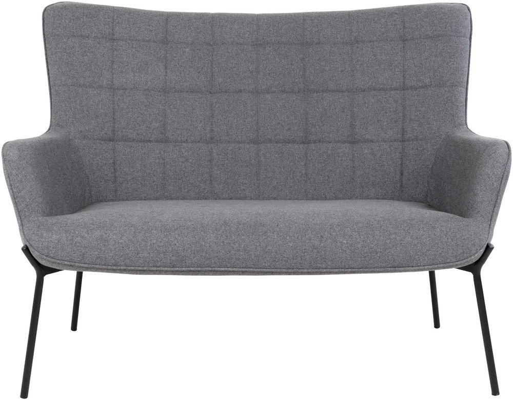 Glasgow 2-seters sofa - Grå / svart Glasgow 2-seters sofa - Grå / svart