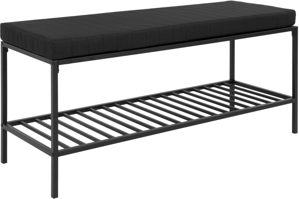 Vilda benk med hylle - Svart