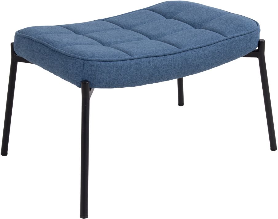 Glasgow fotskammel - Blå/Svart Glasgow fotskammel - Blå/Svart