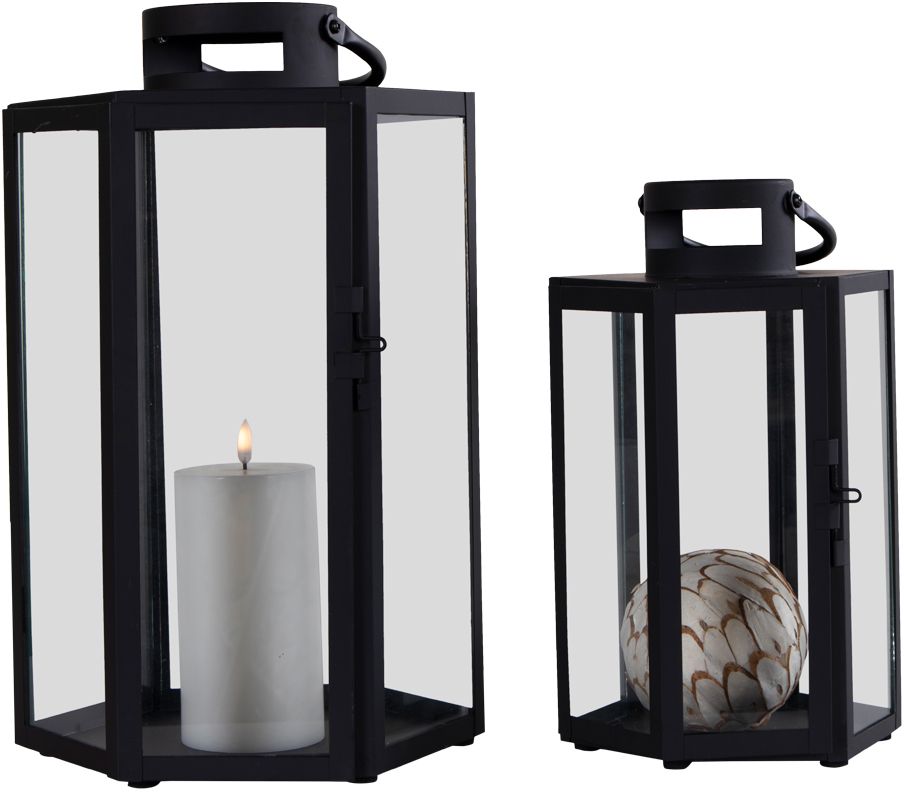 Milo\\\'s lykt - Svart - 2 stk Milo\\\'s lykt - Svart - 2 stk